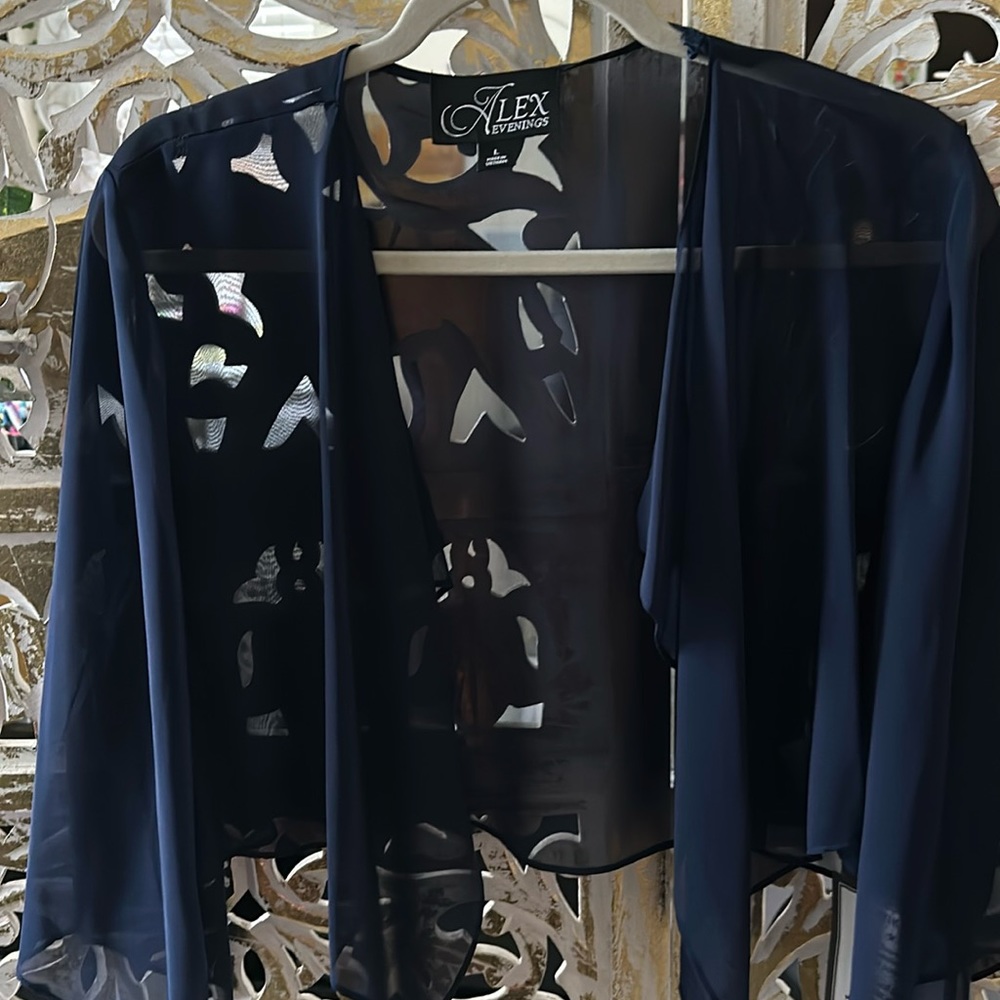 Alex Evenings, Large, fits all, NWT, Deep blue